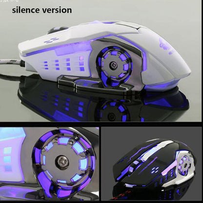 Wired Programmable LED RGB Light USB Mouse Gamer