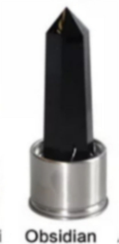 Natural Quartz Gemstone Glass Water Bottle