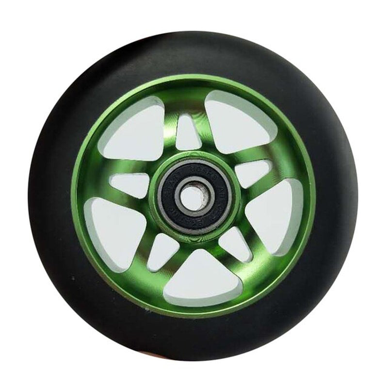 100Mm Scooter Wheels Skateboard Wheelchair Wheel Aluminium Alloy Steel Hub 2 Pieces 88A High Elasticity Precision Speed Skating