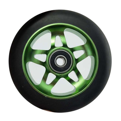 100Mm Scooter Wheels Skateboard Wheelchair Wheel Aluminium Alloy Steel Hub 2 Pieces 88A High Elasticity Precision Speed Skating
