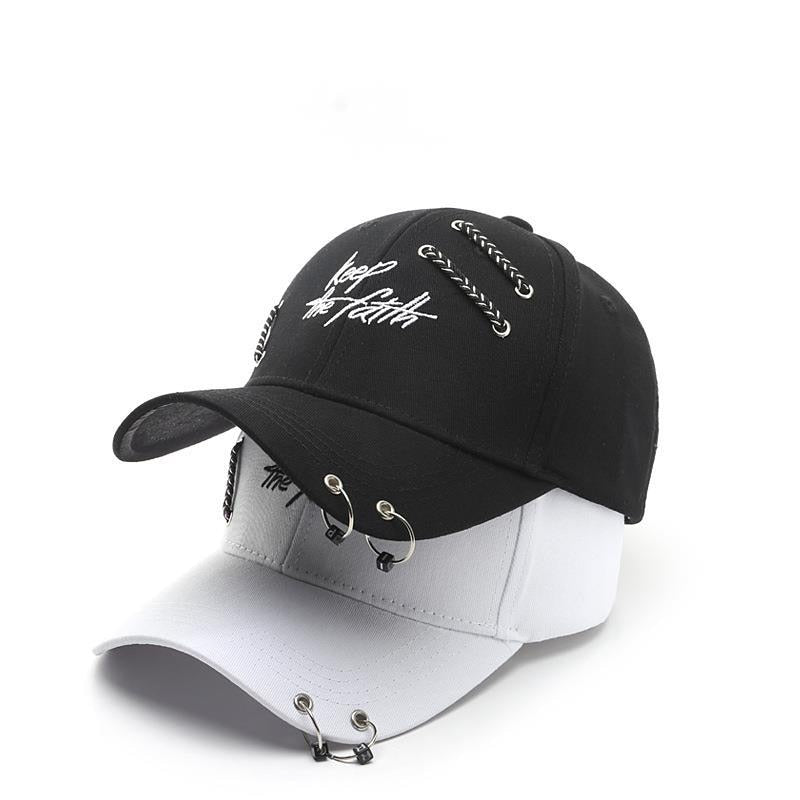 Keep the Faith Snapback Cap Man Woman Ring Chain Baseball Hat Cool Fahion Cycling Dancing Hat Cotton Sunhat 2021 New Cap
