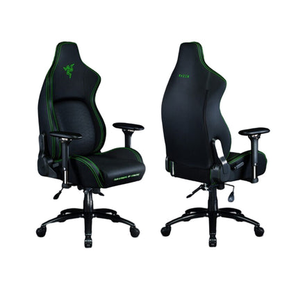 Original Razer Iskur Gaming Chair Luxury Leather Black Green