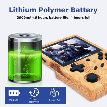 RG351V Handheld Game Console Built-In 50000+ Retro Games for SS/PSP/PS1/N64,351ELEC System Portable Game Player Support WIFI