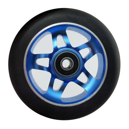 100Mm Scooter Wheels Skateboard Wheelchair Wheel Aluminium Alloy Steel Hub 2 Pieces 88A High Elasticity Precision Speed Skating