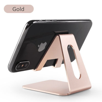 Universal Cell Phone Stand Desk Holder Aluminum Alloy Phone Tablet Bracket for iphone 11 SE 7 8 for iPad Pro Cell Phone Holder