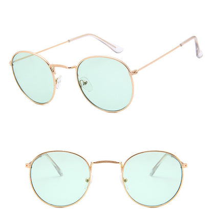 Retro Classic Semi-Rimless Polarized UV400  Sunglasses