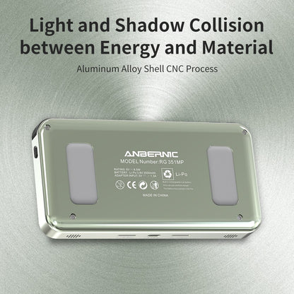 ANBERNIC 3.5 Inch IPS RG351MP Handheld Video Game Console for PS1 N64 PSP GBA FC Retro Games Player Metal Pocket Consoles Box