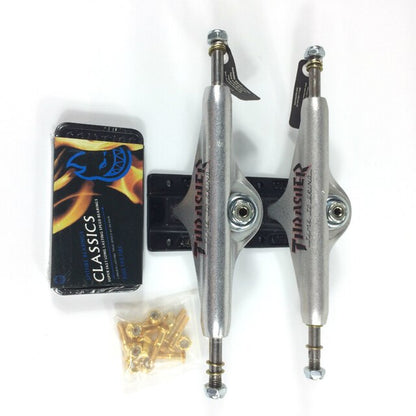 Skateboard Truck 149Mm Size Hollow One Pair High-Grade Metal Bearing Screw Trucks 5.5 Inch