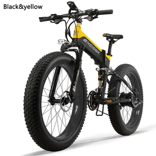 1000W 48V14.5AH Lithium Battery Electric Mountain Folding Bicycle