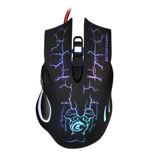 6 Key Colorful Gradient Luminous Wired Mouse