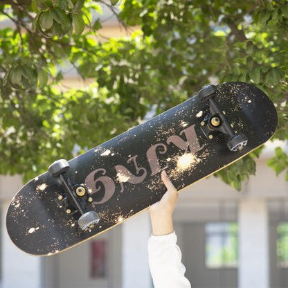 Skateboarders 79Cm/31" Beginner Adult Kids Maple Complete Skate Board Cool Double Rocker Skateboard High Speed Drift Skateboard