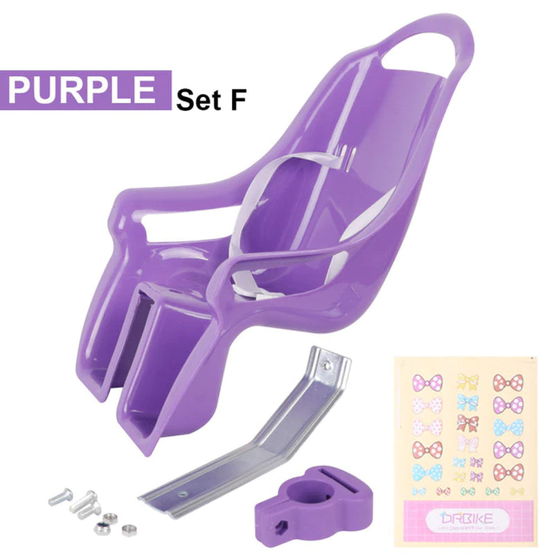 Drbike Kids Bike Seat Post Doll Seat with Holder for Kid Bike with Decorate Yourself Stickers