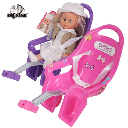 Drbike Kids Bike Seat Post Doll Seat with Holder for Kid Bike with Decorate Yourself Stickers