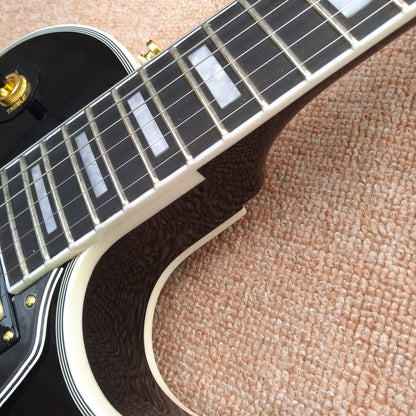 Electric Guitar, Ebony Fingerboard, Frets Binding, Gold Hardware, Black Beauty, Free Delivery