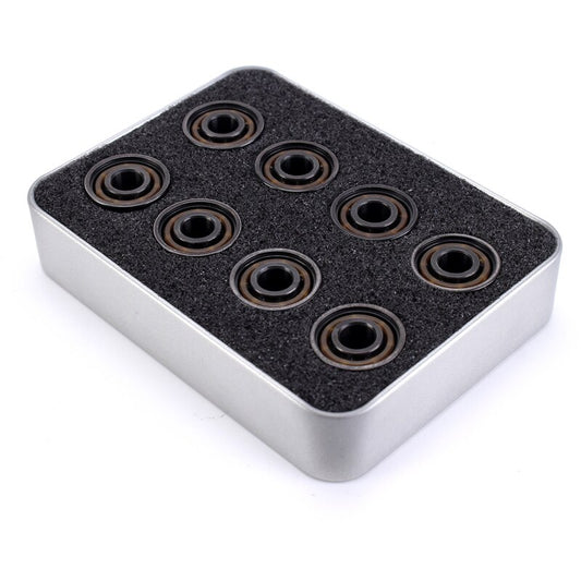 16Pcs Roller Skate Bearings Ceramic BLACK Ball Inline Skates High Speed Bearings Competitional Skateboard Longboard Bearing