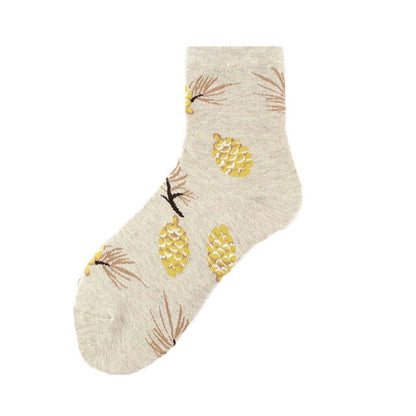 Plant Wind Dandelion Sunflower Flower Cotton Socks Creative Rose Skate Casual Women Streetwear Funny Kawaii Short Happy Socks