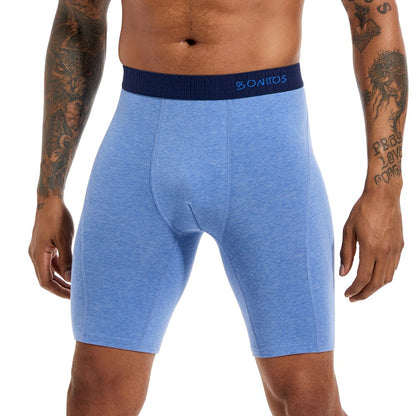 Comfortable Natural Cotton Long Boxer Shorts
