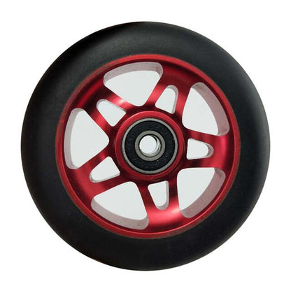 100Mm Scooter Wheels Skateboard Wheelchair Wheel Aluminium Alloy Steel Hub 2 Pieces 88A High Elasticity Precision Speed Skating