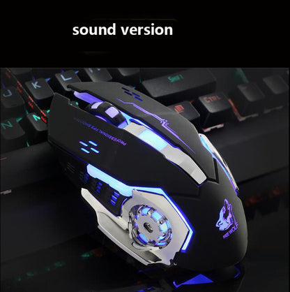 Wired Programmable LED RGB Light USB Mouse Gamer