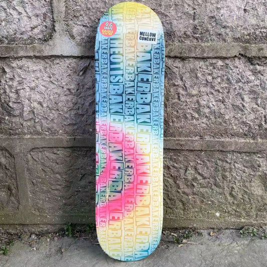 Professional Skateboard Baker Skateboard 8.0 Inch U-Shaped Transverse Skateboard 7-Layer Canada Wood Deck Three-Layer Dyeing Hi