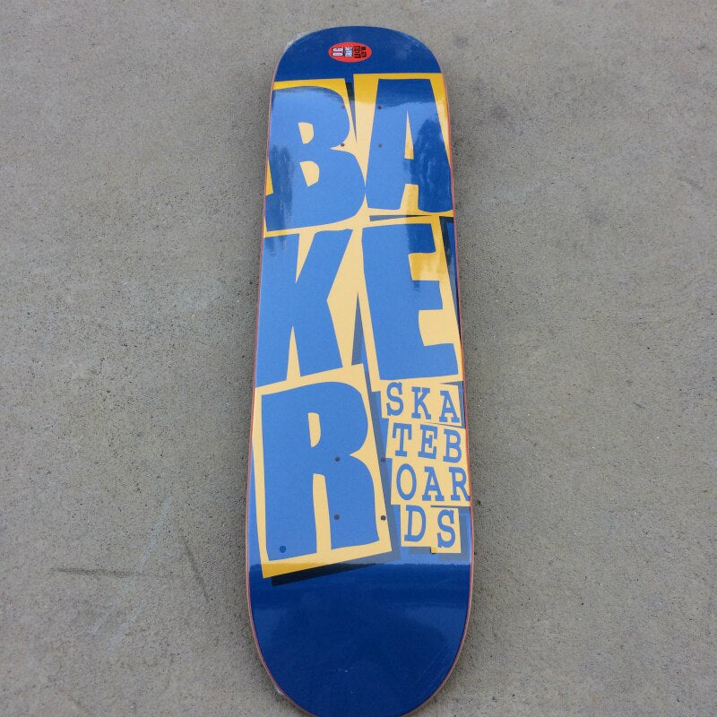 Baker Skateboard 8.0 Inch U-Shaped Skate Board 7-Layer Canada Wood Deck Three-Layer Dyeing High Quality Skate Board