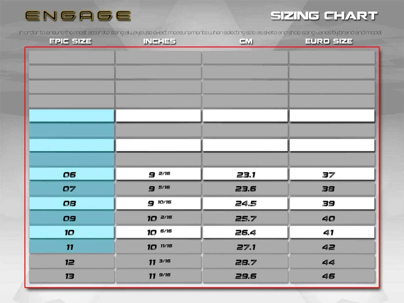 Epic Skates 125Mm Engage 3-Wheel Inline Speed Skates