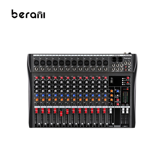 Berani CT-120L 12 Channel Independent Audio Mixer Console for Recording