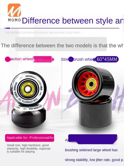 Scooter Four-Wheel Beginner Girls and Boys Adult Youth Children'S Skateboard Short Board Professional Board Twin Tips Skateboard