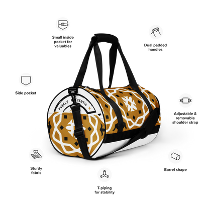 Original Era Accent Gold Pattern Gym bag