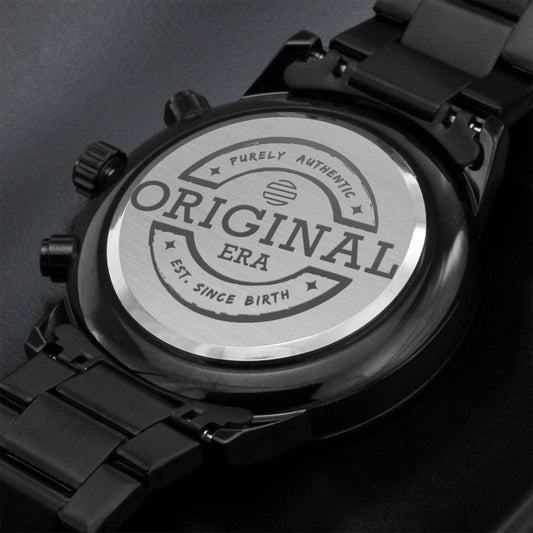 The Original Era Classic Engraved Chronograph Watch