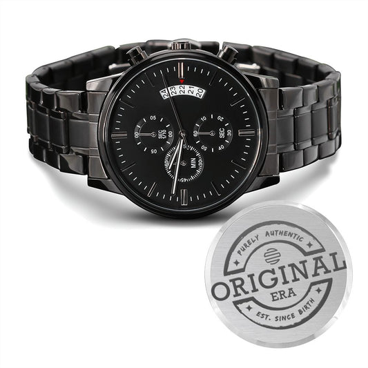 The Original Era Classic Engraved Chronograph Watch