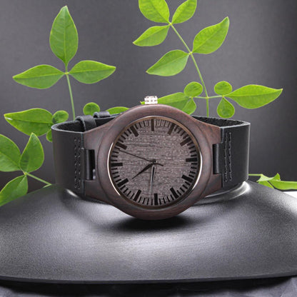 Original Era Wood Engraved Watch