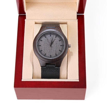 Original Era Wood Engraved Watch