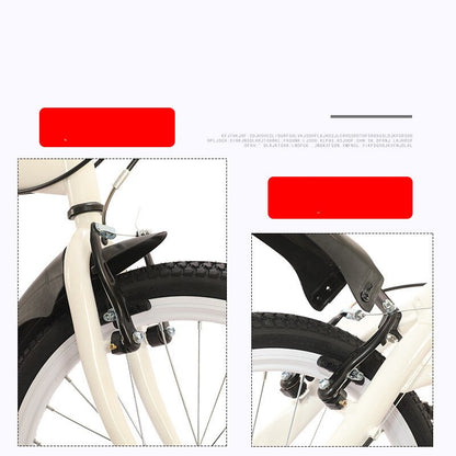 20 Inch Folding Bicycle City Portable Bike 7 Speed Light Weight Gift Double V Brake High Strength Foldable Cycling