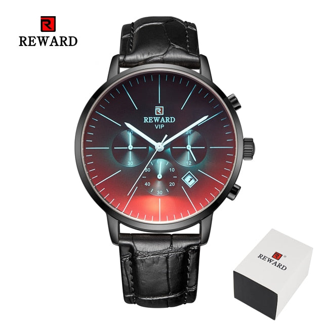 Color Bright Glass Watch Men Top Luxury Brand Chronograph
