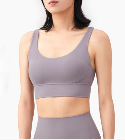 Vnazvnasi 2020 New Fabric Nylon Breathable Women Yoga Tops Bra Solid Color And Sexy Sports Wear Outdoor Exercise Clothes