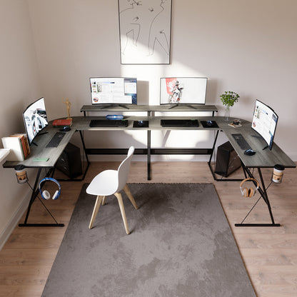 L Shaped Led Gaming Desk