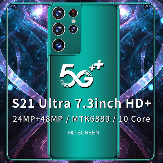 S21 7.3 Inch Smartphone With 16+512GB Large With 4g/5g Dual Sim Card