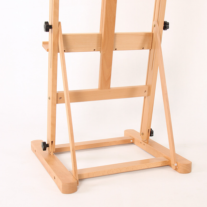 2021 Professional Art Supply Solid Beech Wood Artist Medium-Duty Studio H-Frame Floor Easel for Painting