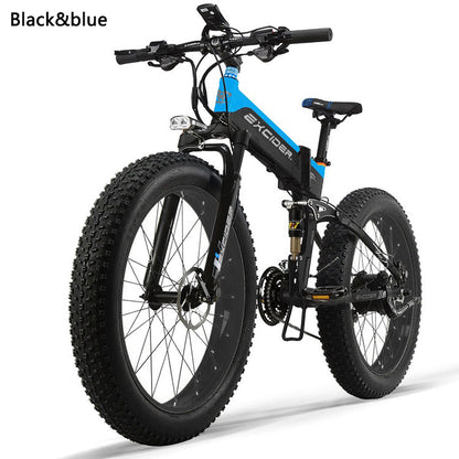 1000W 48V14.5AH Lithium Battery Electric Mountain Folding Bicycle