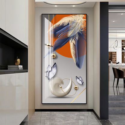 Luxurious Large Gold Aluminum Frame Painting