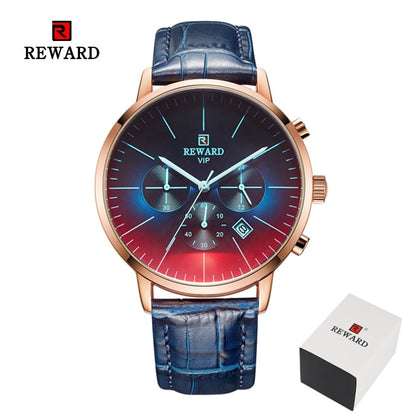 Color Bright Glass Watch Men Top Luxury Brand Chronograph