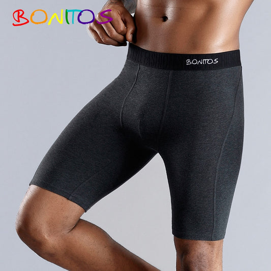 Comfortable Natural Cotton Long Boxer Shorts