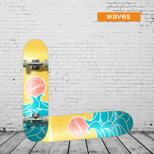 8.0inch Maple Deck Medium Concave Double Kick Skateboard With Grip Tape