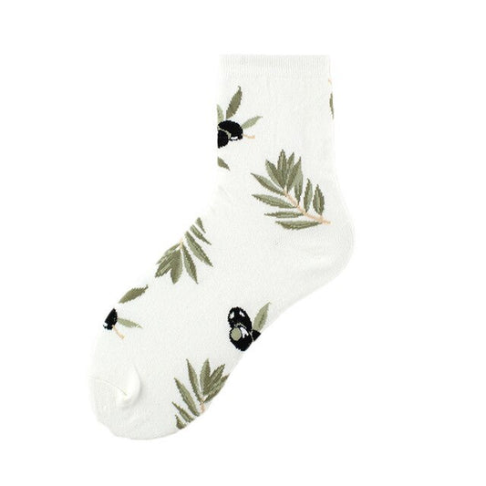 Plant Wind Dandelion Sunflower Flower Cotton Socks Creative Rose Skate Casual Women Streetwear Funny Kawaii Short Happy Socks