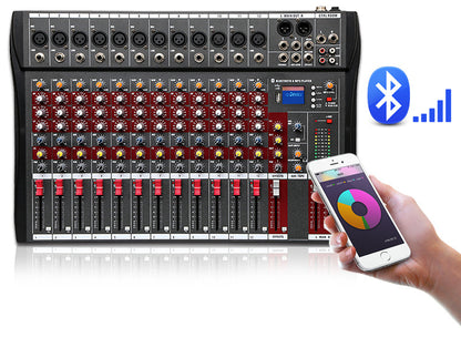 High Quality Professional 12 Channel Audio Mixer Console