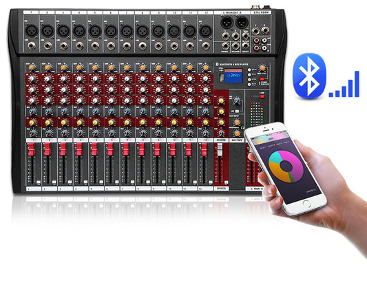 High Quality Professional 12 Channel Audio Mixer Console