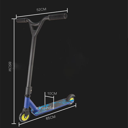 Professional Extreme Scooter Adult Kick Scooter High Speed Freestyle Surfing Trick Stunt Skatepark Aluminum Alloy Pro Scooter