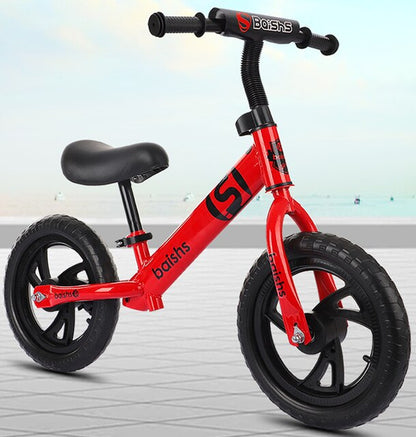 Children'S Balance Scooter 2 to 6-Year-Old Children'S Scooter 12 Inch Non-Pedal Sliding Bike for Kids 12 Inch Kid Bike