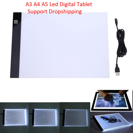 A4 LED Ultra-Thin Tracing Light Box Art Stencil Board Light Pad Tracing Drawing Table Board
